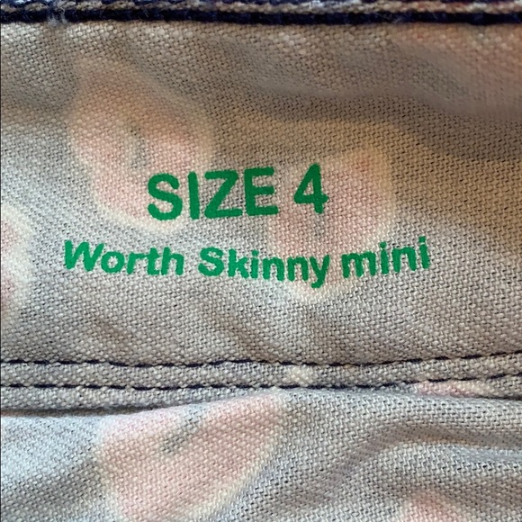 Lily Pulitzer size 4 lip print worth skinny jean - Picture 5 of 8